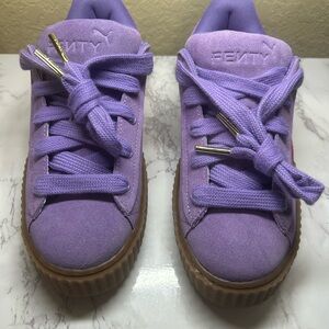 FENTY by Puma Women's Lavender Suede Platform Sneakers